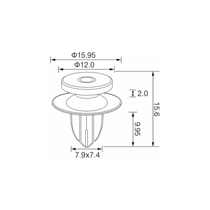 Fästclips – 10-pack