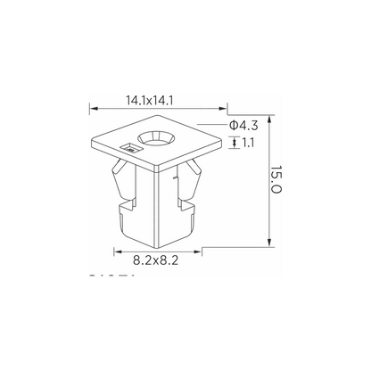 Fästclips – 10-pack