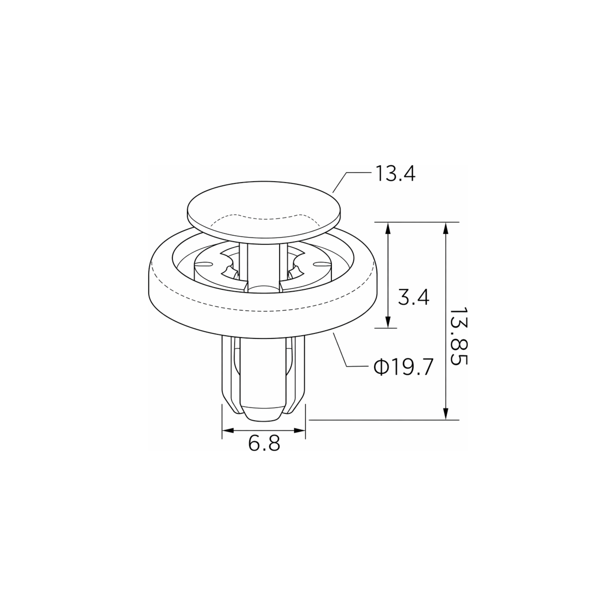 Fästclips Toyota Avensis/Camry m.fl. – 10-pack