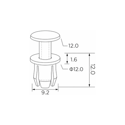 Fästclips Mercedes-Benz 190/Clk Coupé m.fl. – 10-pack