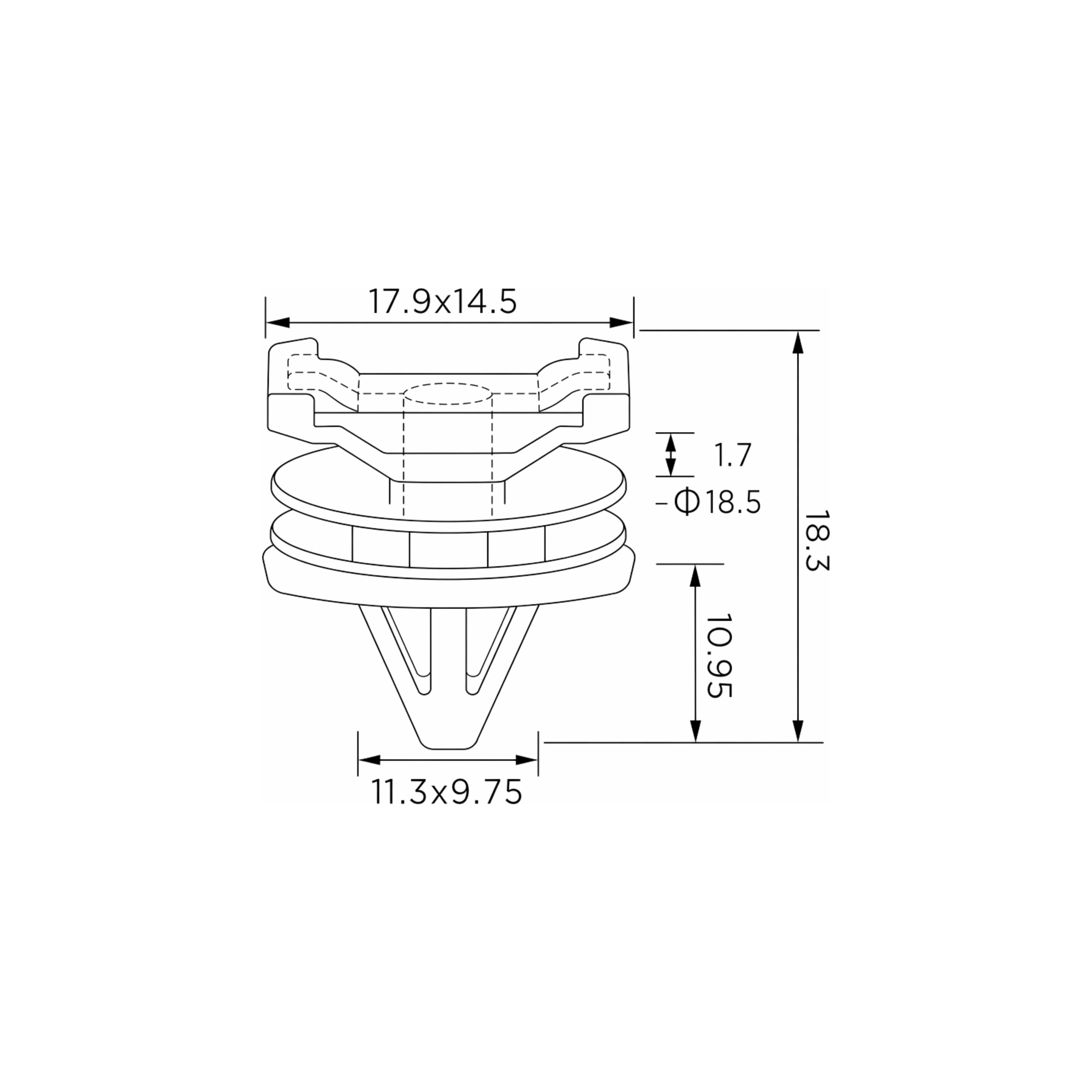 Fästclips Mazda CX-5 – 10-pack