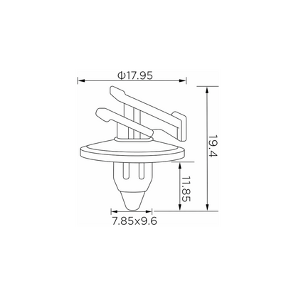 Fästclips Nissan Juke – 10-pack – Stabil montering