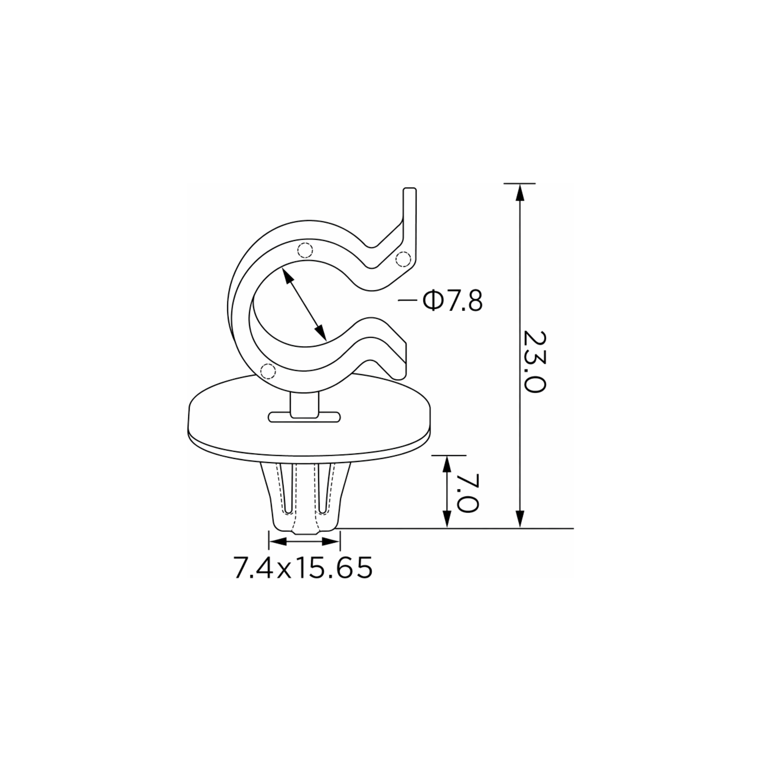 Fästclips Peugeot 206 CC