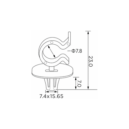Fästclips Peugeot 206 CC