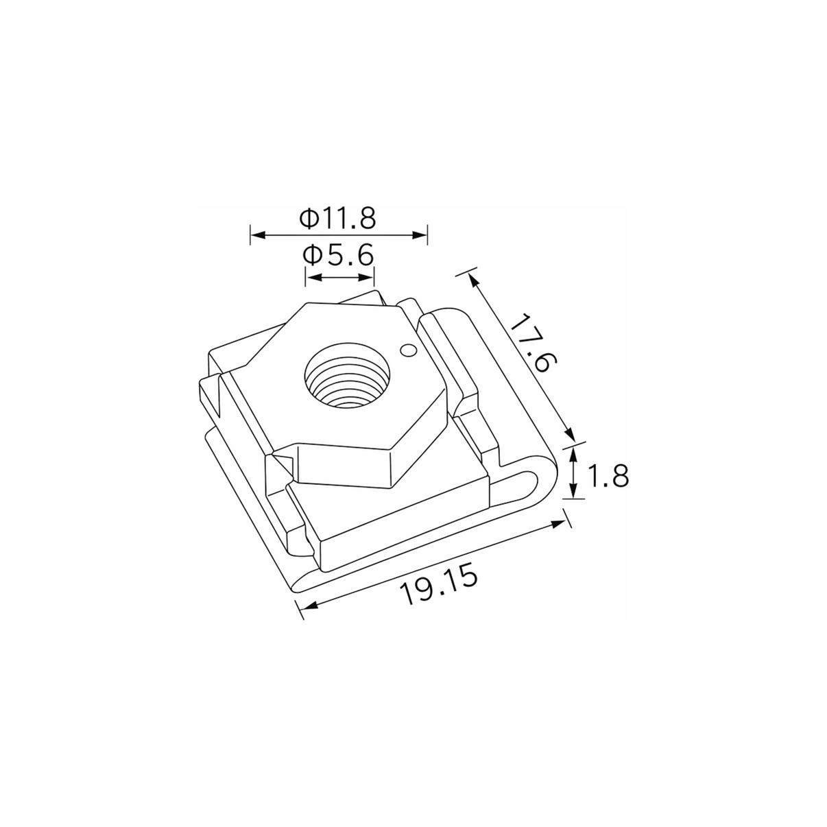 Fästclips – 10-pack – Typ U
