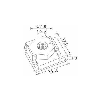 Fästclips – 10-pack – Typ U