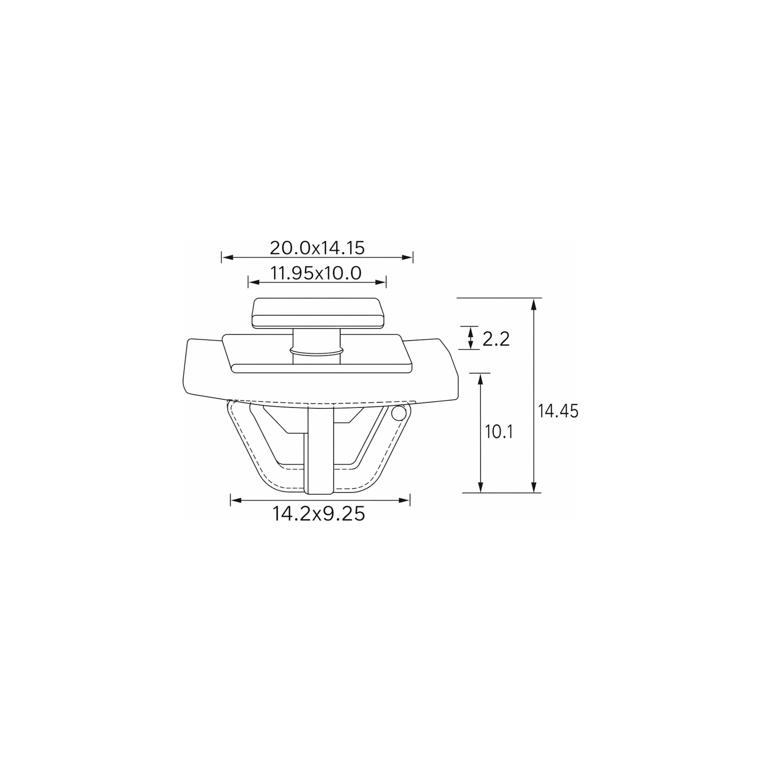 Fästclips Hyundai i20 II/i10 II m.fl.