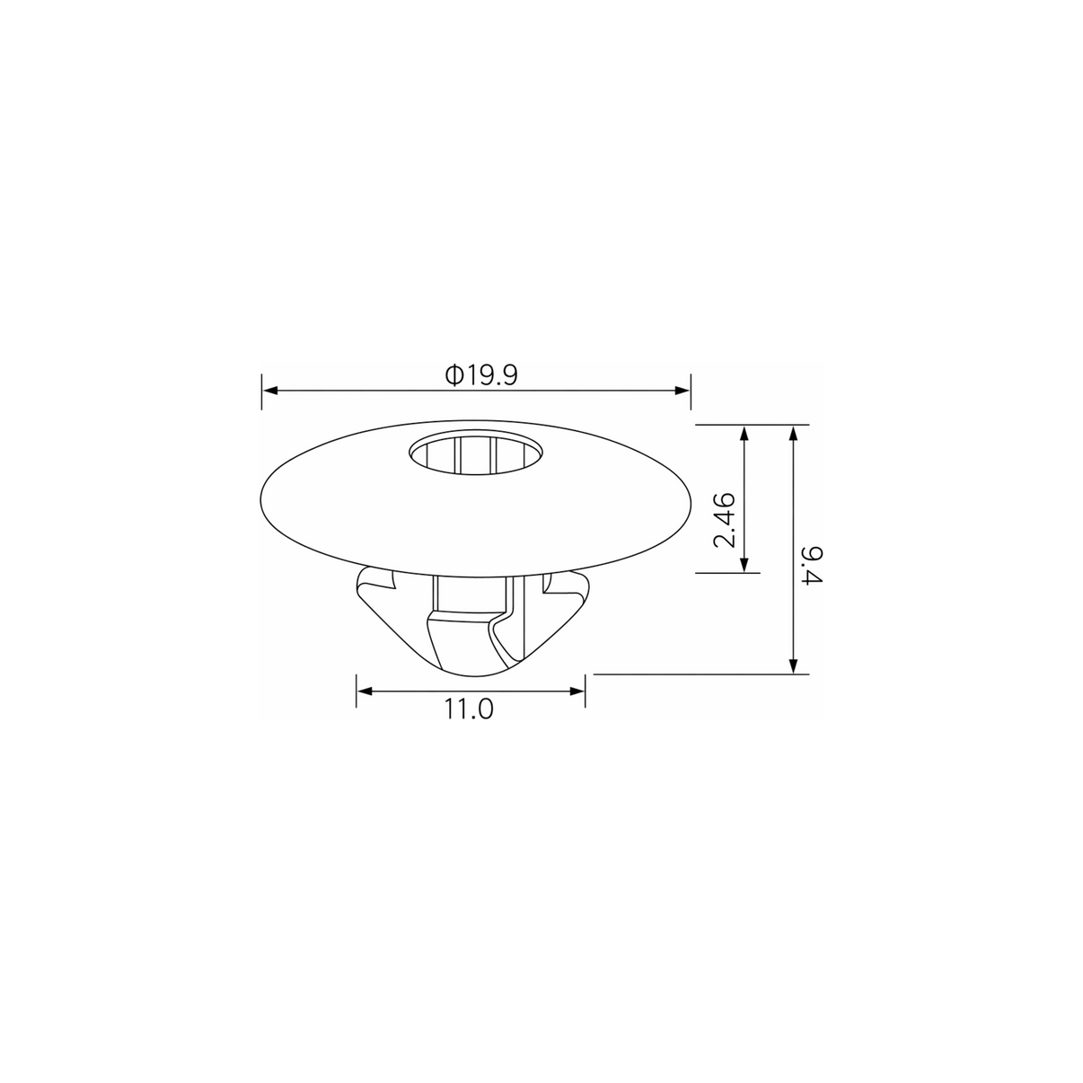 Fästclips Audi A2/A3 m.fl. – 10-pack