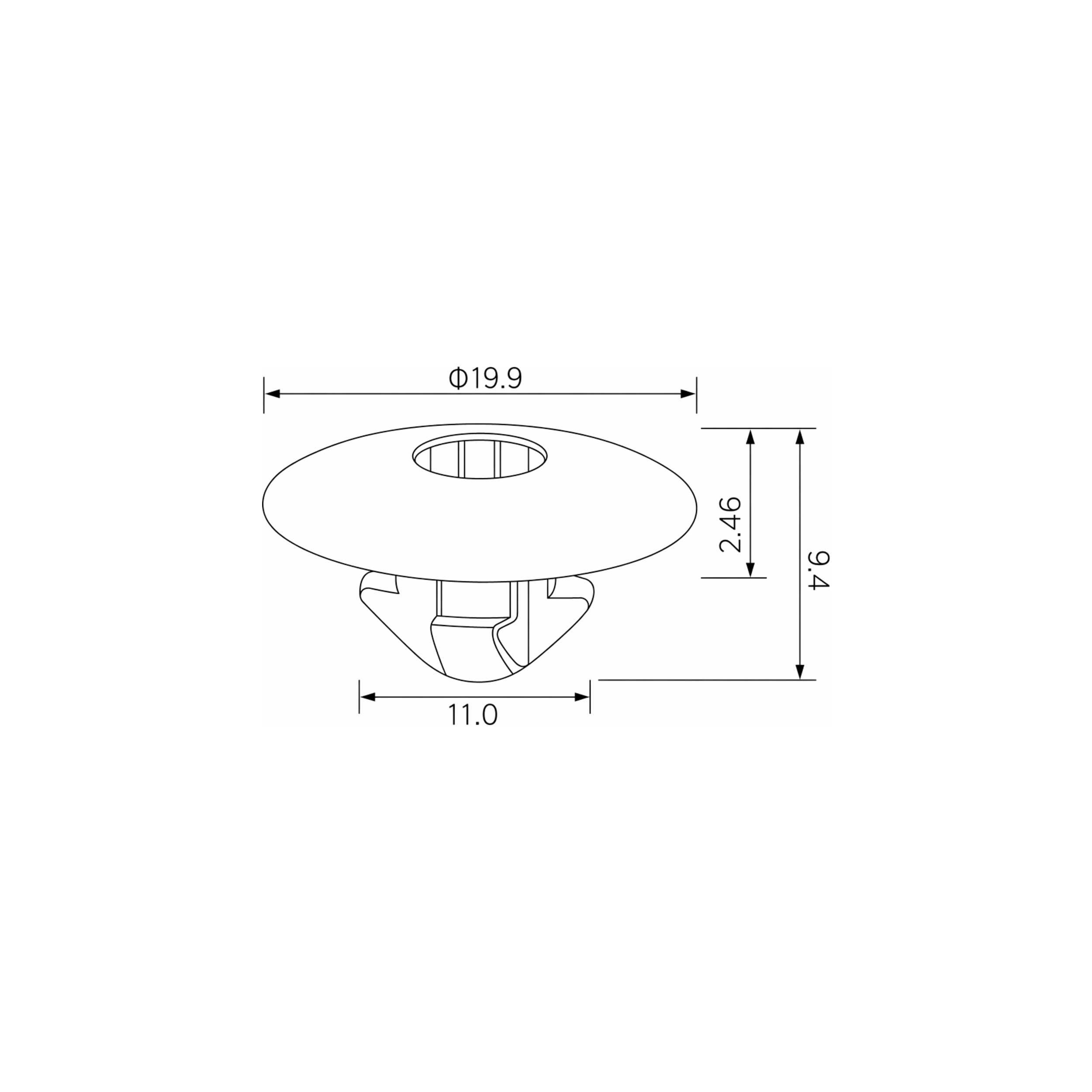 Fästclips Audi A2/A3 m.fl. – 10-pack