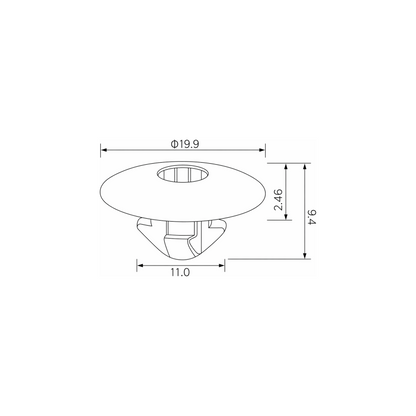Fästclips Audi A2/A3 m.fl. – 10-pack