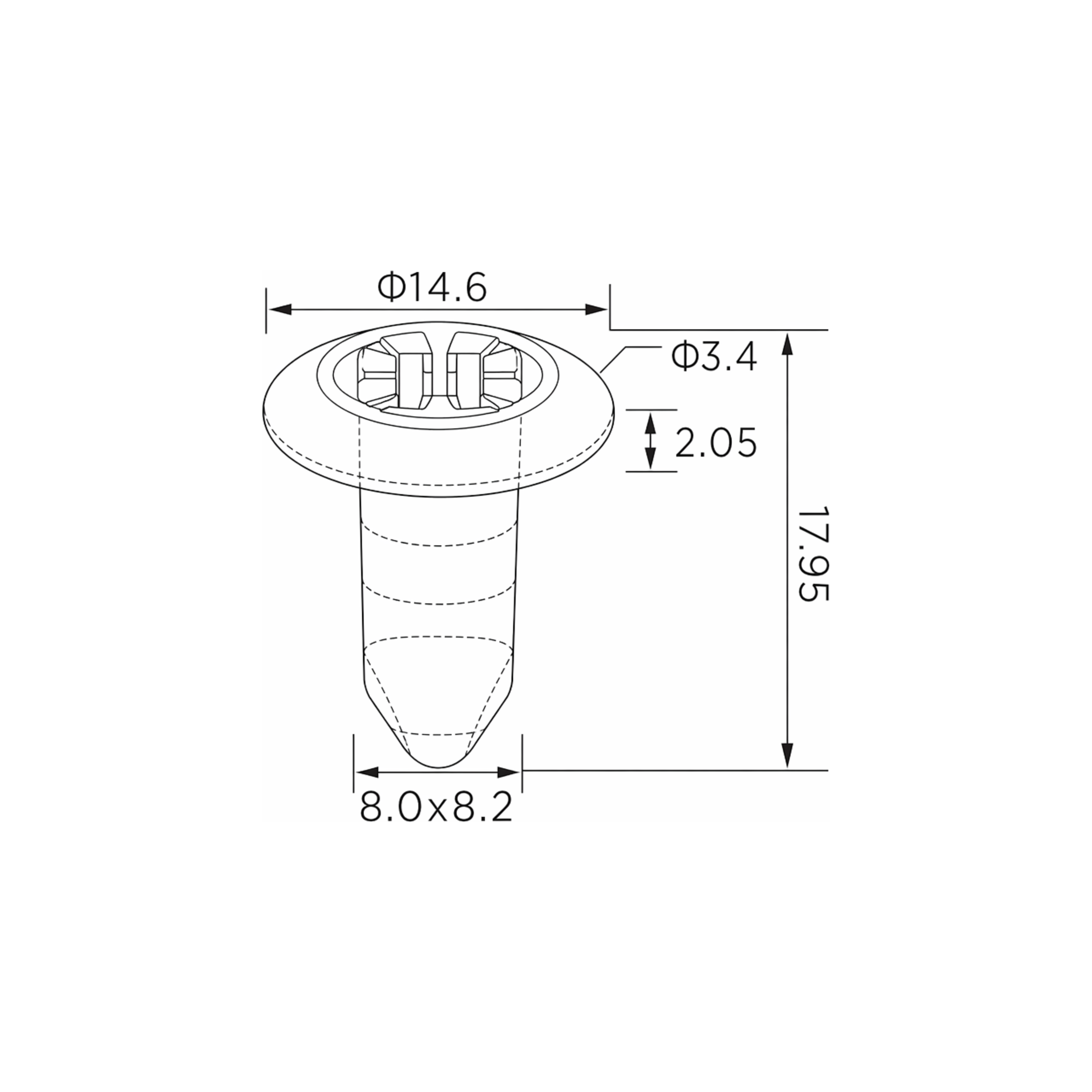 Fästclips Skoda Octavia I – 10-pack