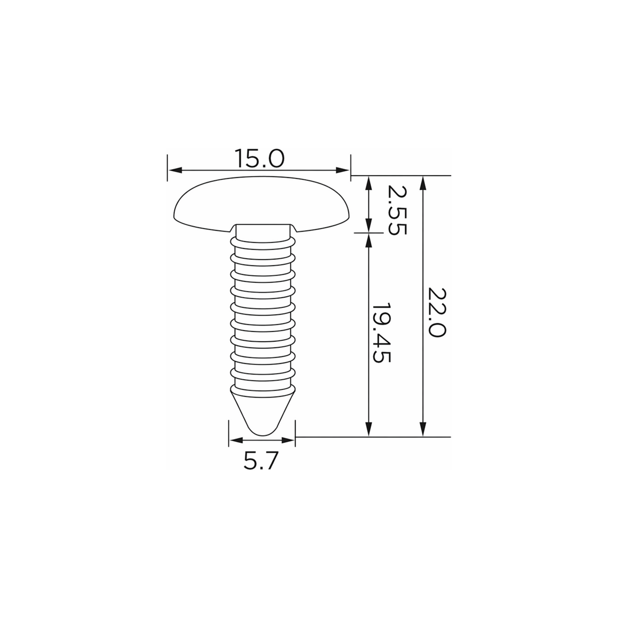 Fästclips Audi A1/A3 m.fl. – 10-pack – fäste Stabilt fäste