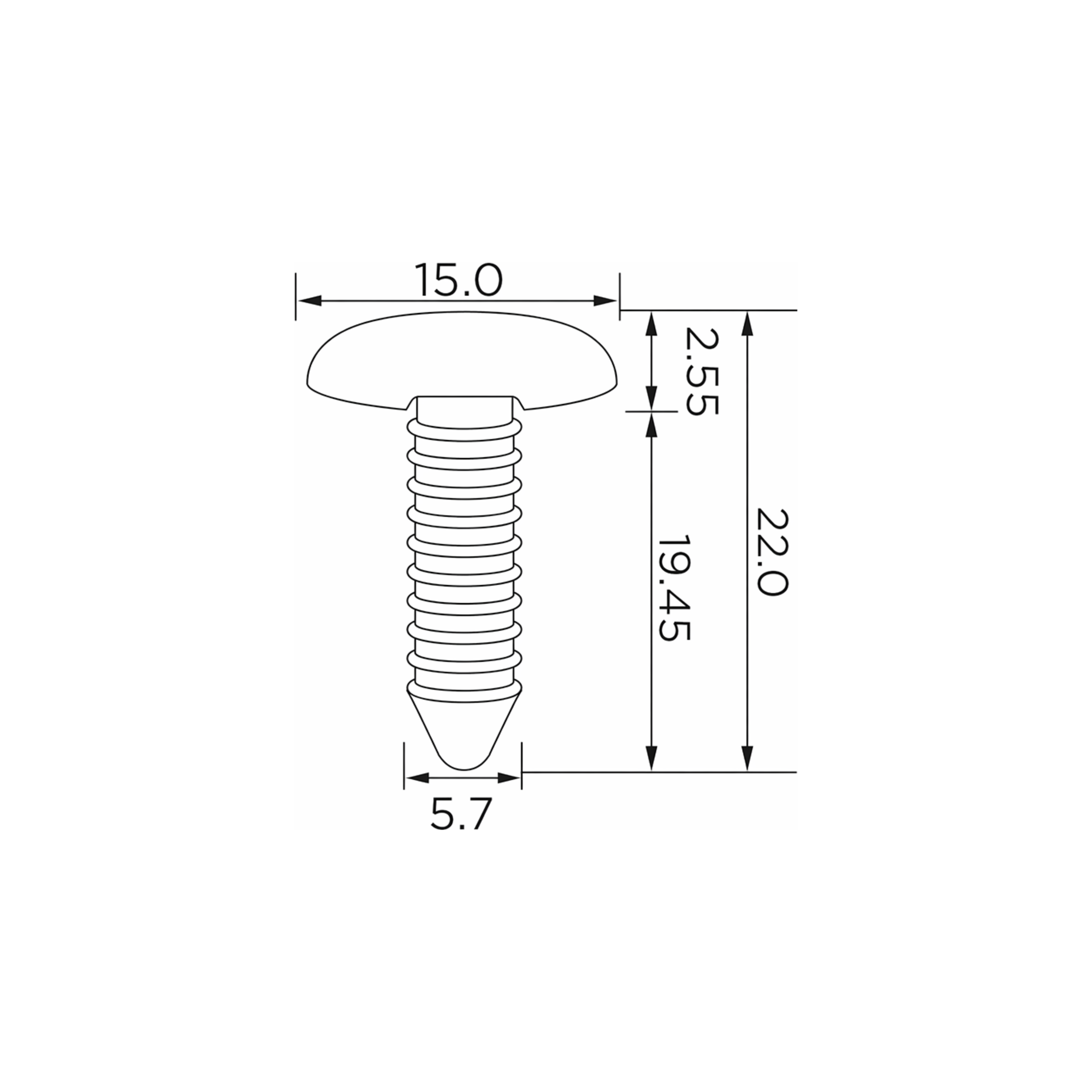 Fästclips Audi A1/A3 m.fl. – 10-pack – fäste Stabilt fäste