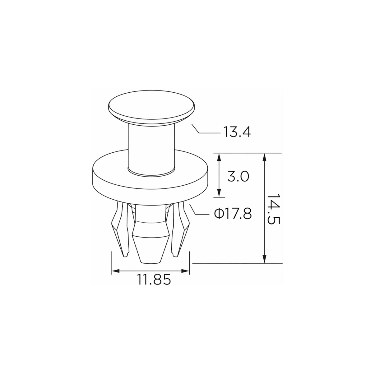 Fästclips Audi A6 C7/Q3 m.fl.
