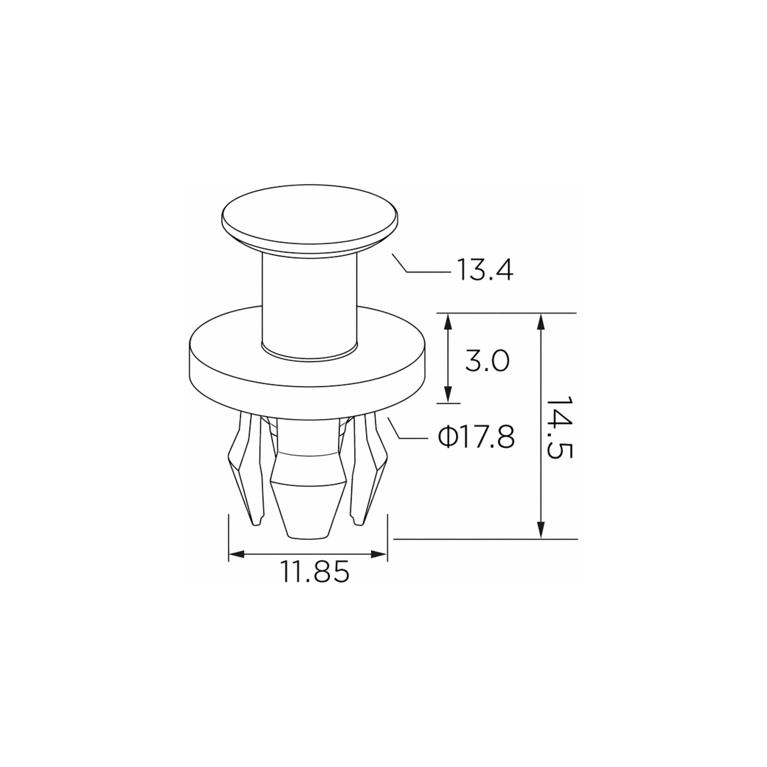 Fästclips Audi A6 C7/Q3 m.fl.