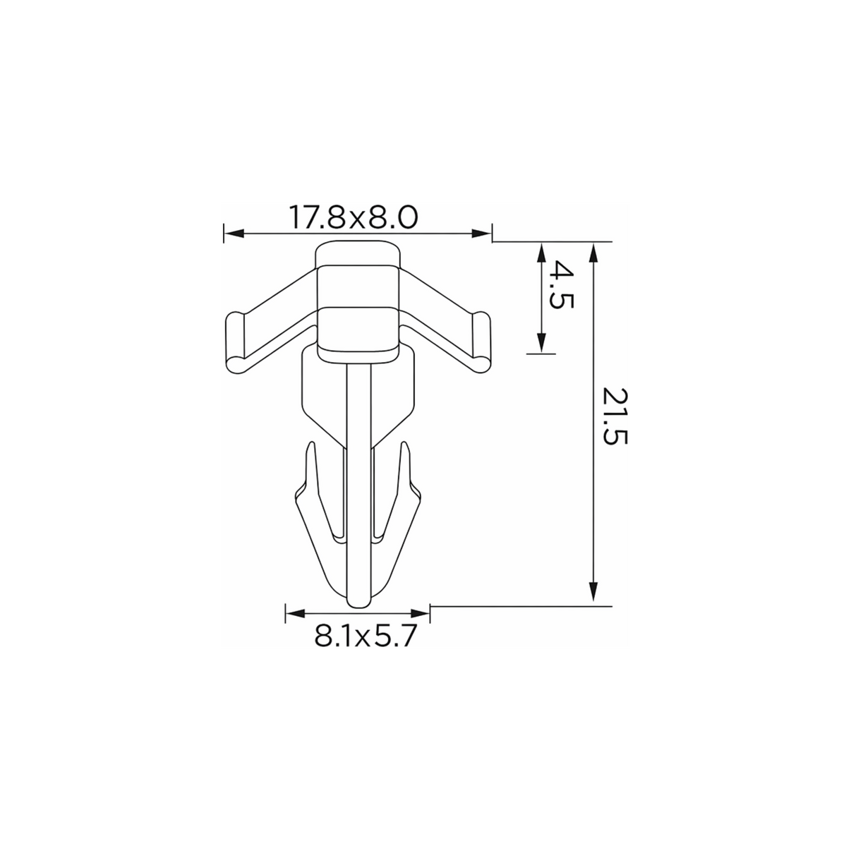 Fästclips Nissan Almera II/Juke m.fl. – 10-pack