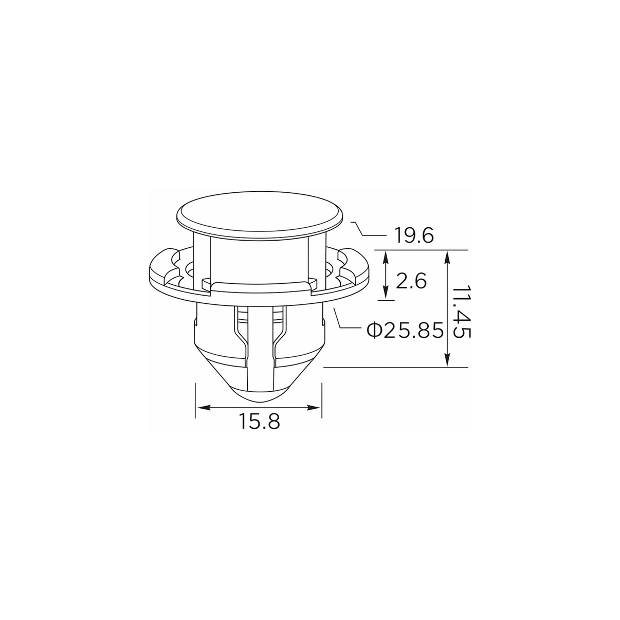 Fästclips Nissan Micra IV
