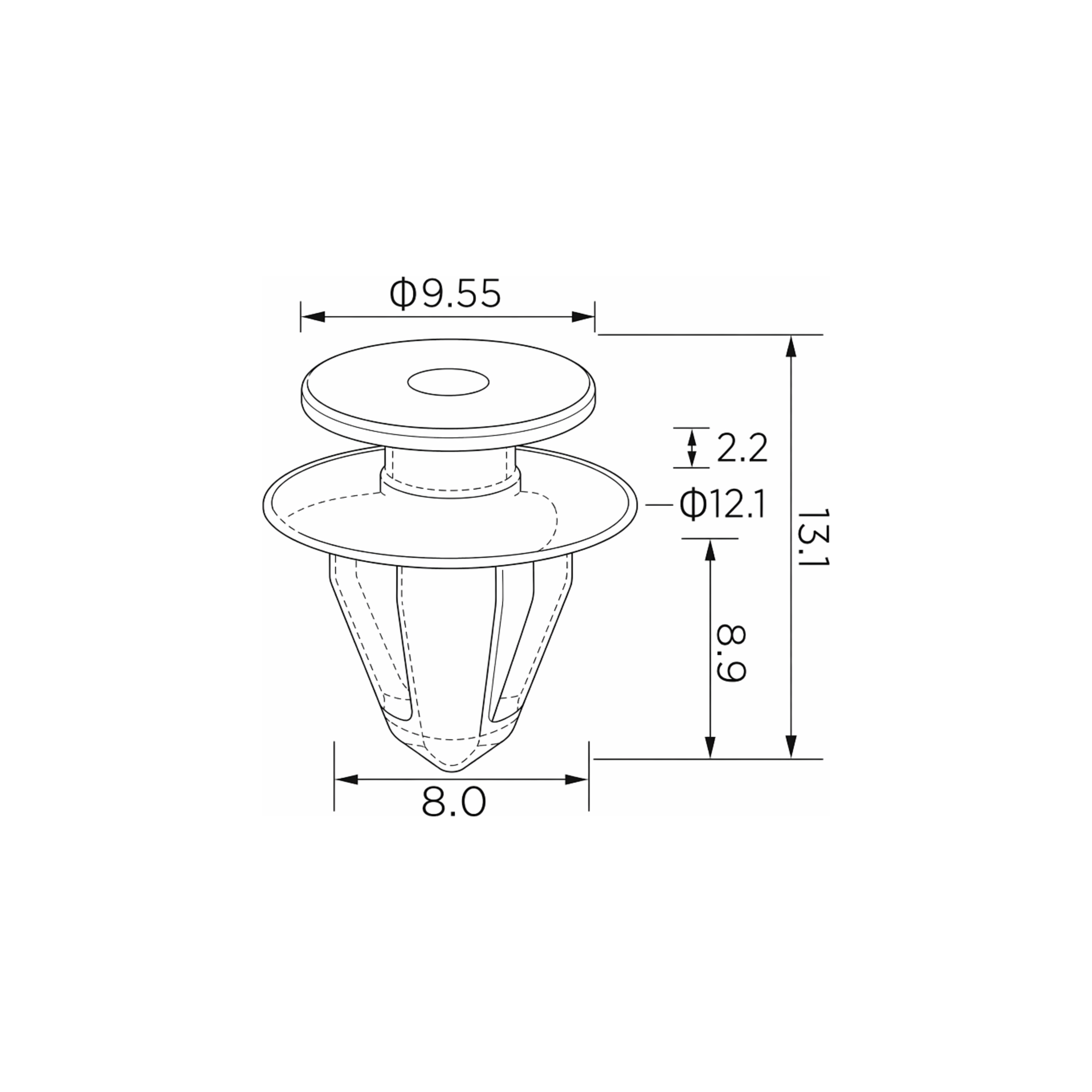 Fästclips – 10-pack