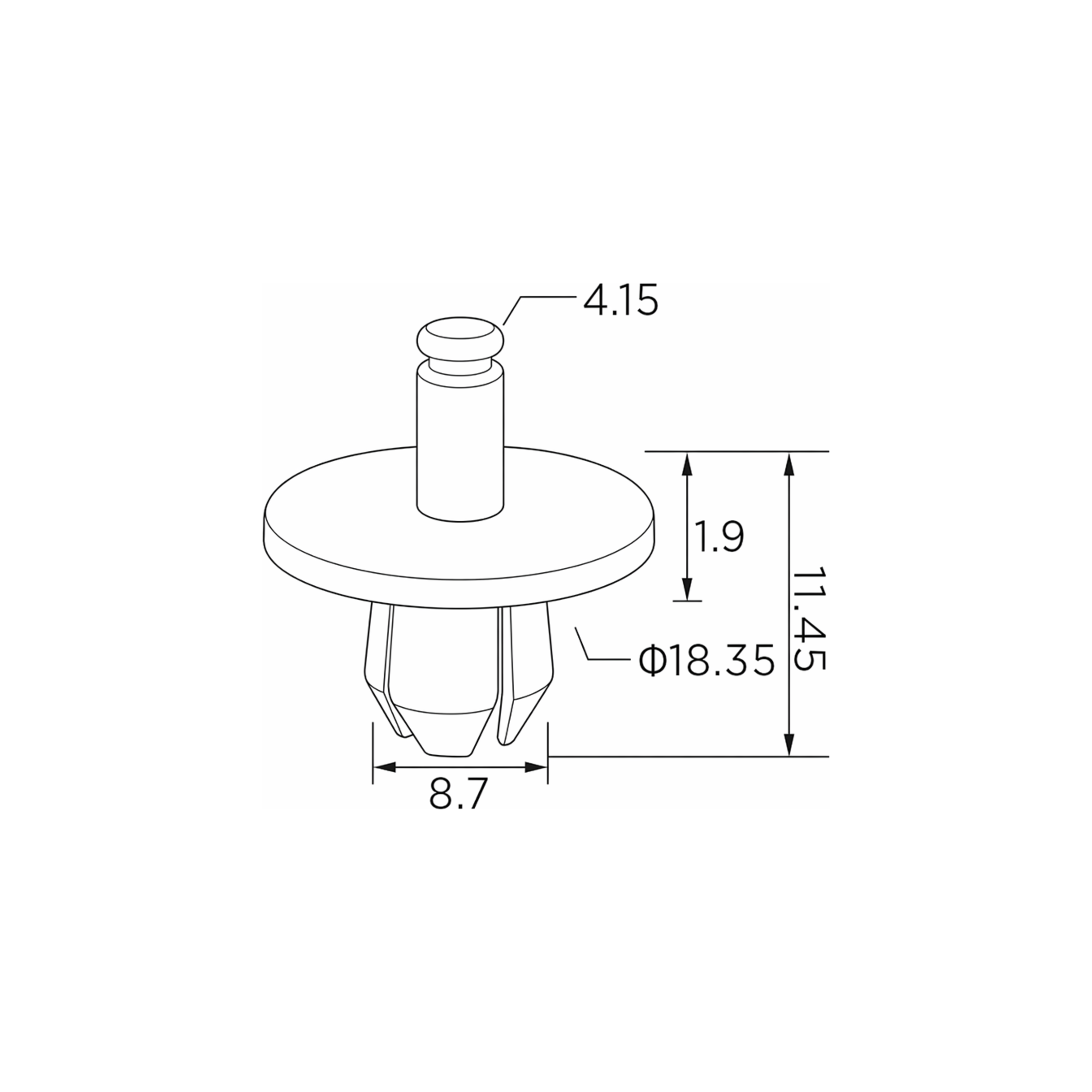 Fästclips – 10-pack – Stabil montering
