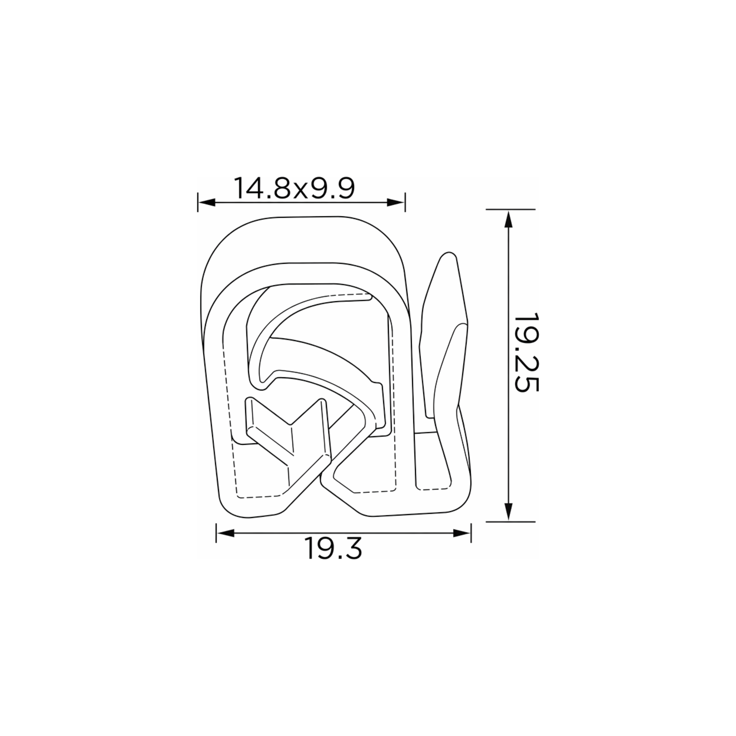 Fästclips BMW 1/3 m.fl. – 10-pack