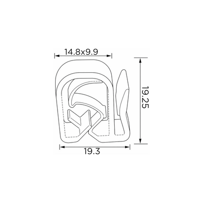 Fästclips BMW 1/3 m.fl. – 10-pack