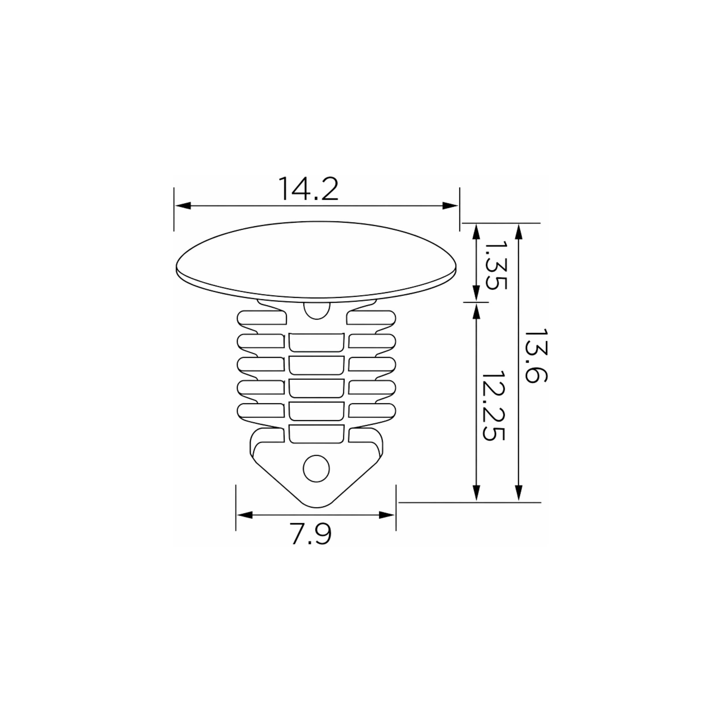 Fästclips Mercedes-Benz B-klass Sports/C-klass Coupé m.fl. – 10-pack