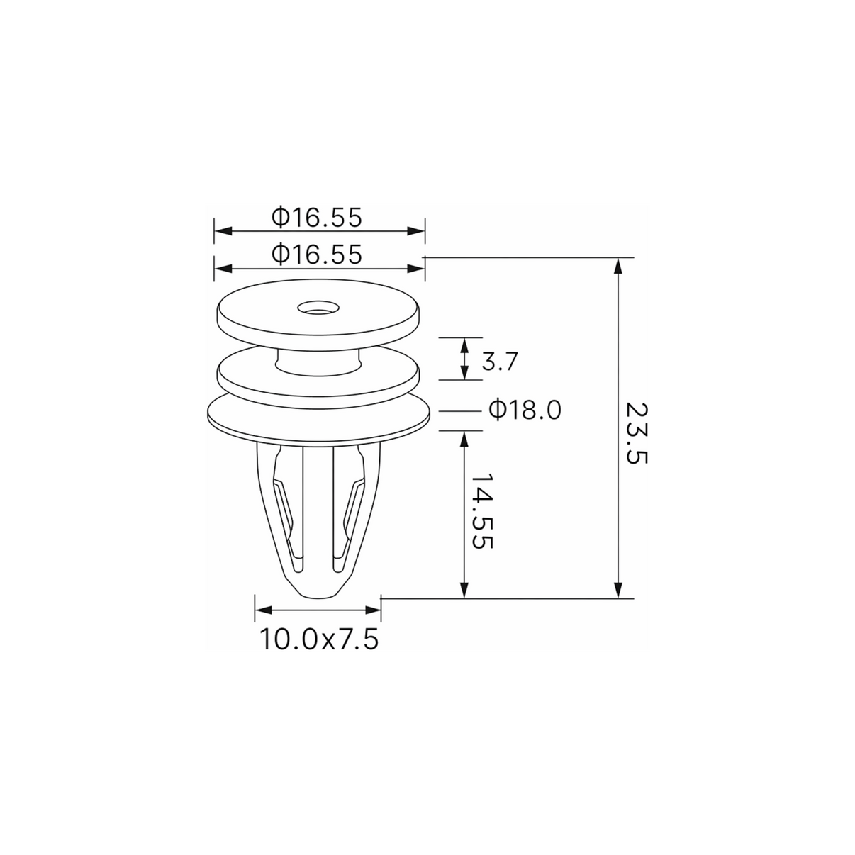 Fästclips – 10-pack