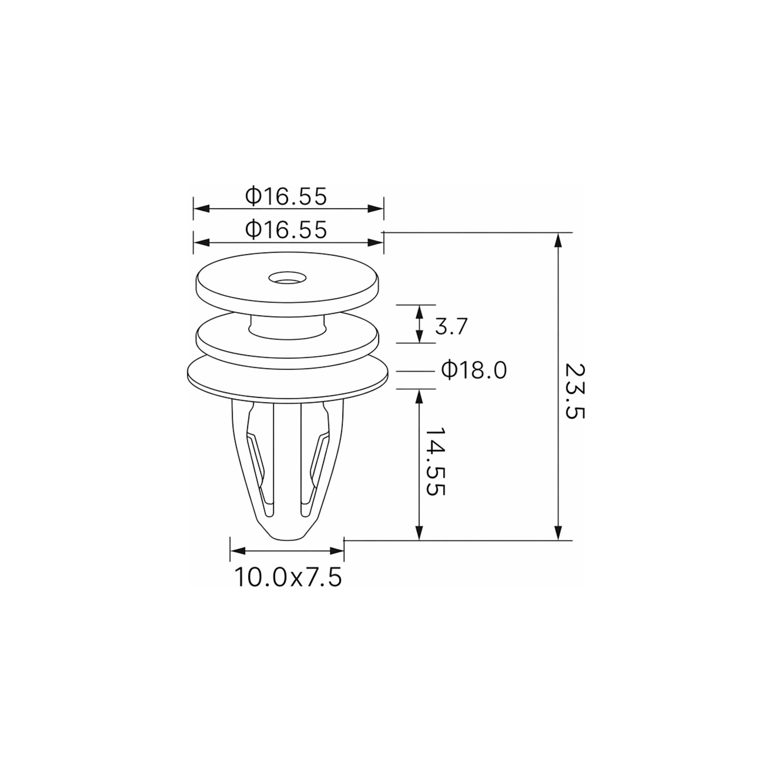 Fästclips – 10-pack