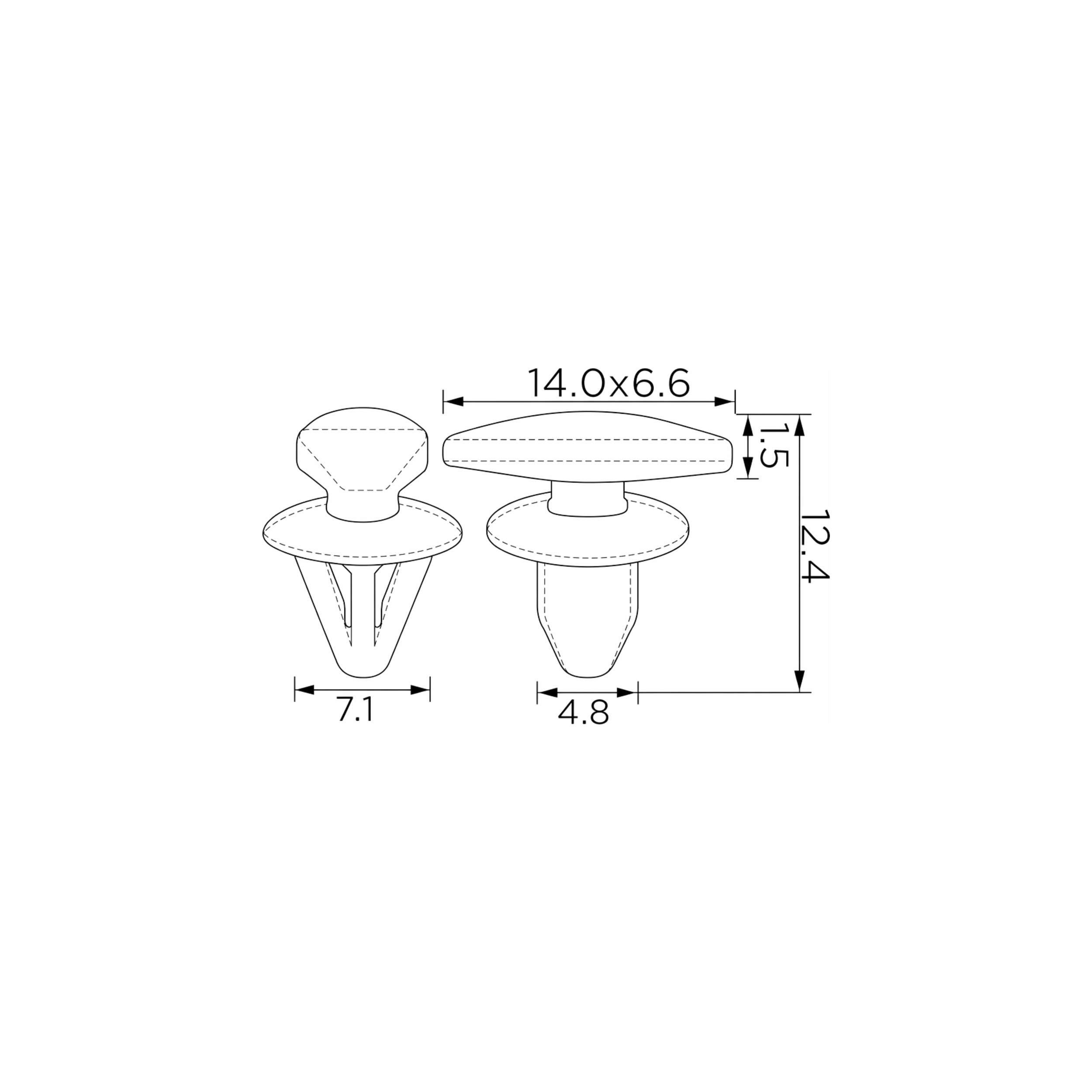 Fästclips Opel Adam/Astra J m.fl.