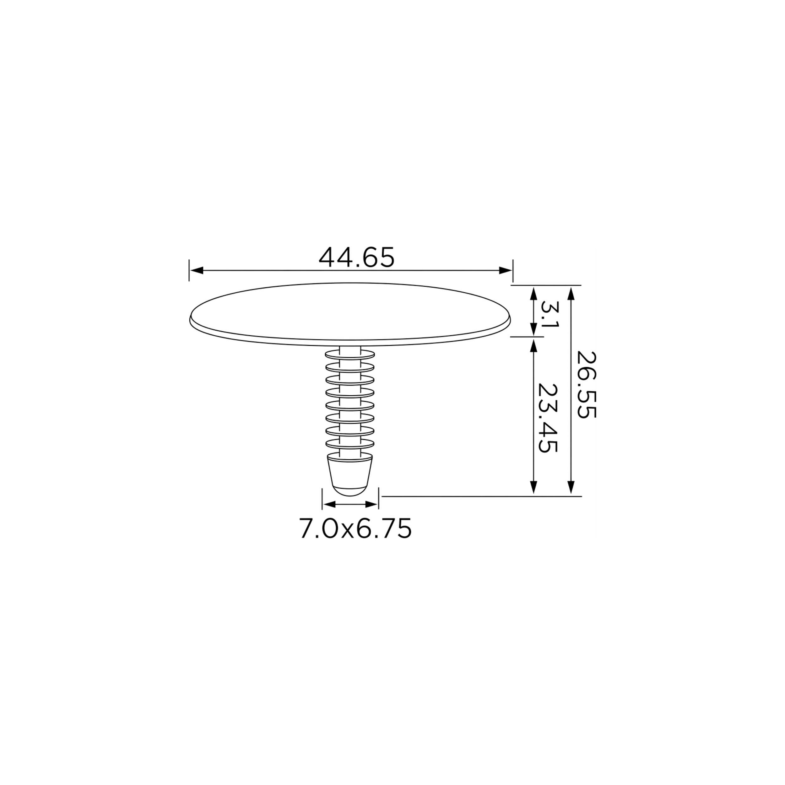 Fästclips Ford Ranger – 10-pack