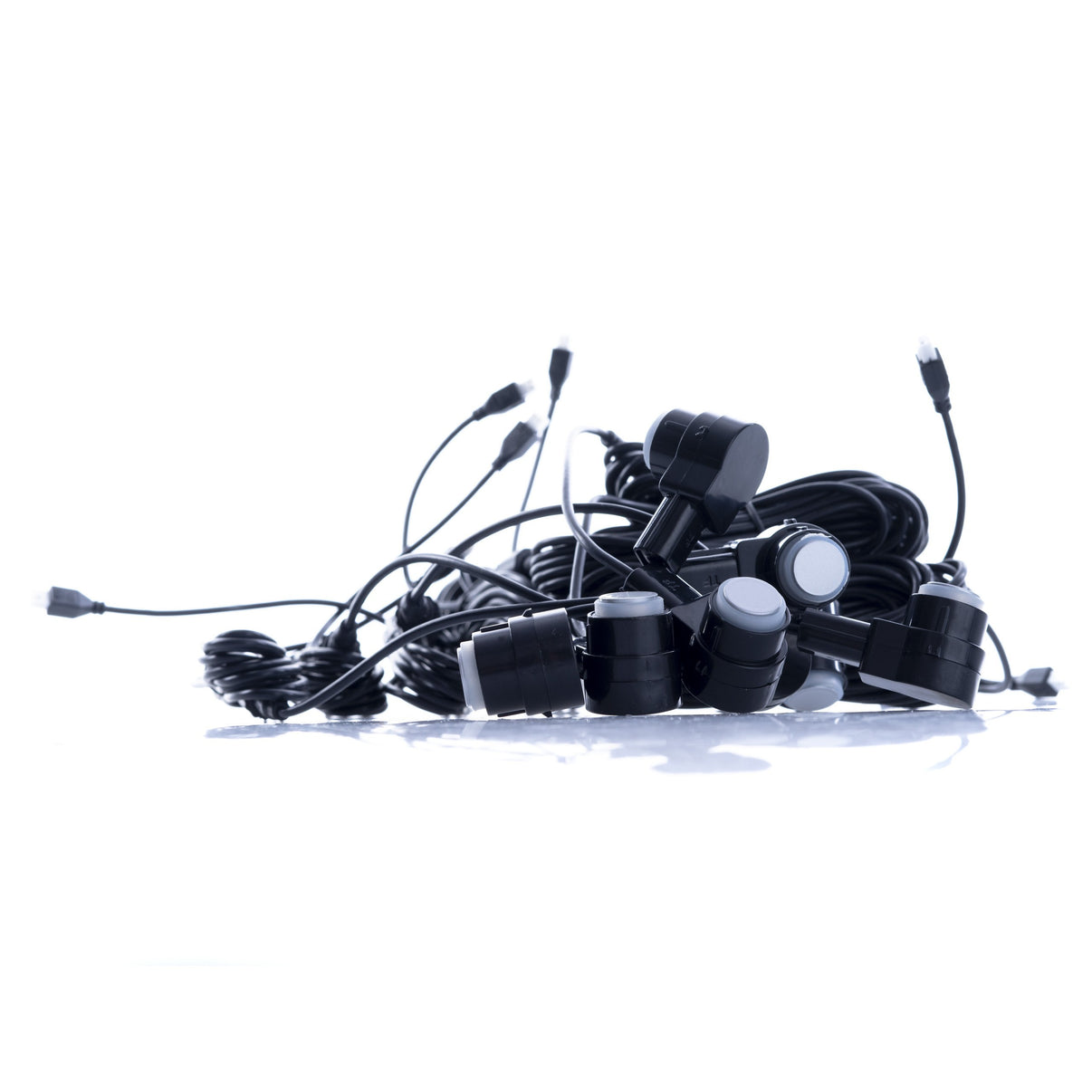 Parkeringssensor – Silver – ultraljudssensor – 8 sensorer – 4x 2,5 m/ 4x 6 m