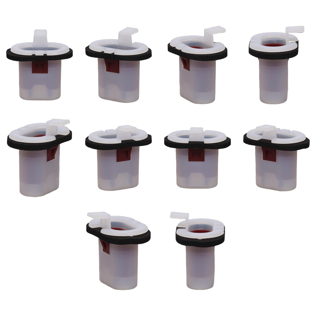 Fästclips – 10-pack – Stabil montering, Fiskbensprofil