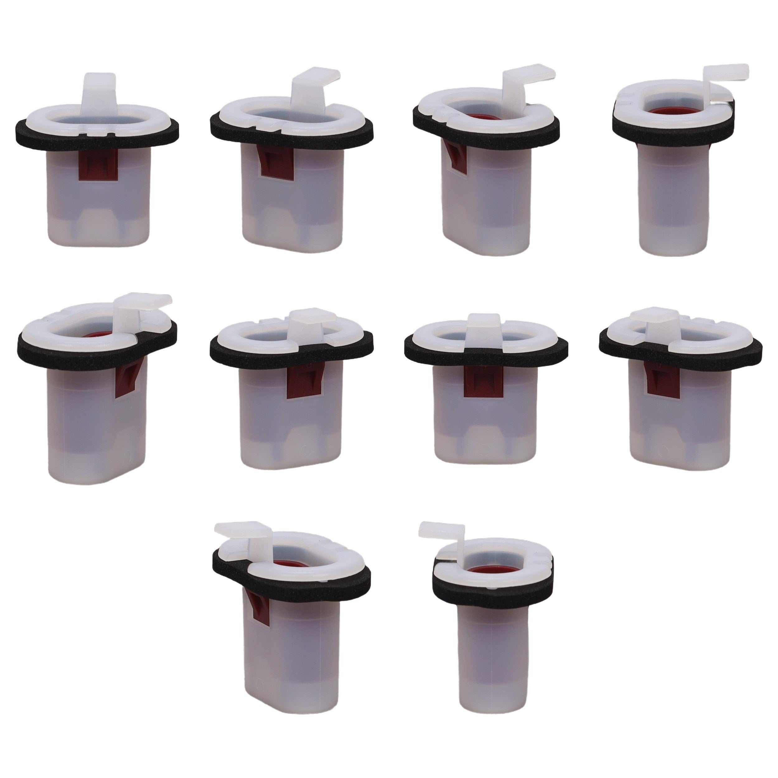 Fästclips – 10-pack – Stabil montering, Fiskbensprofil