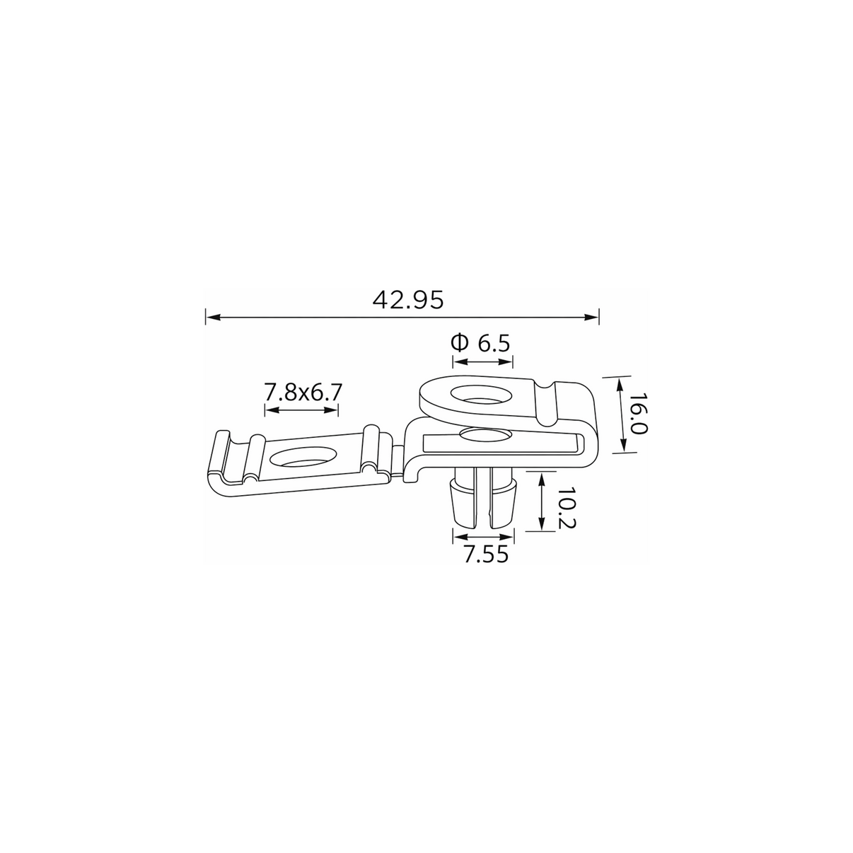 Fästclips – 10-pack – Stabil montering