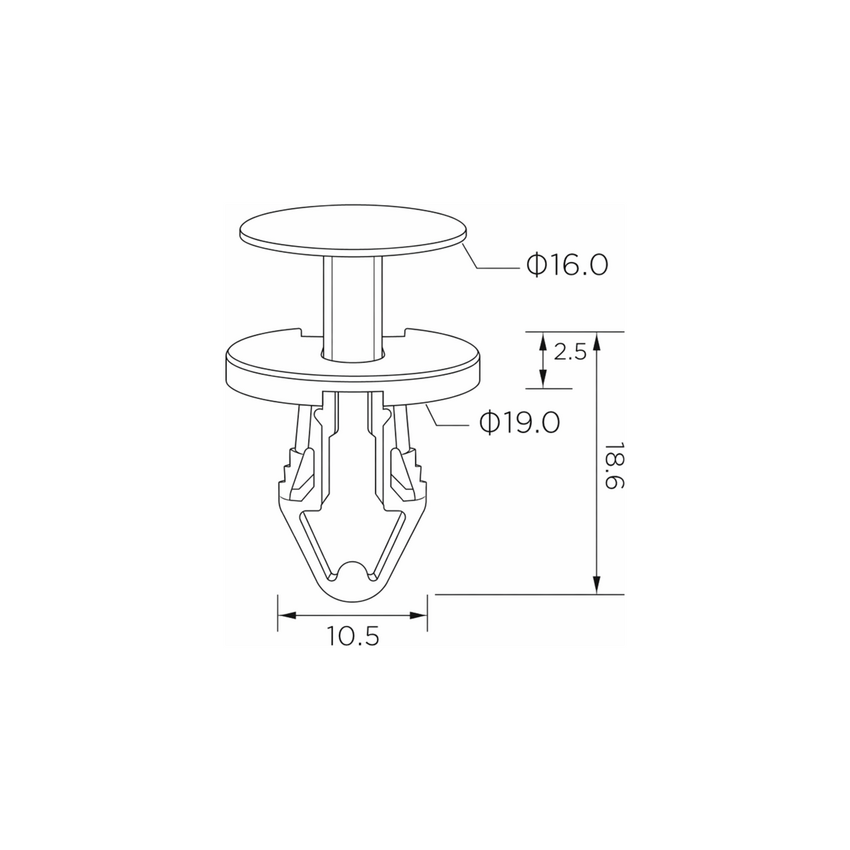 Fästclips – 10-pack