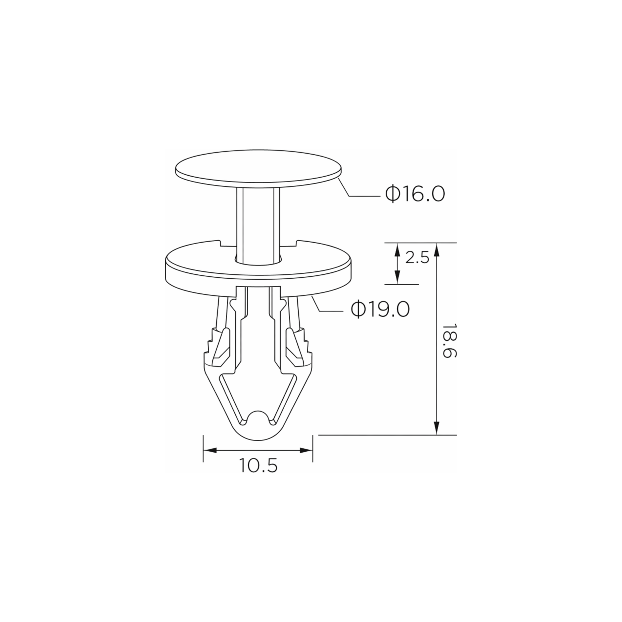 Fästclips – 10-pack