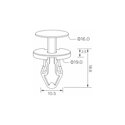 Fästclips – 10-pack