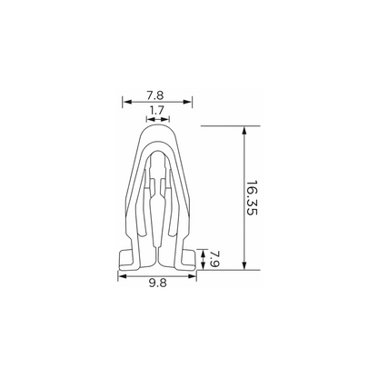 Fästclips Honda CIVIC VIII/CIVIC IX m.fl. – 10-pack
