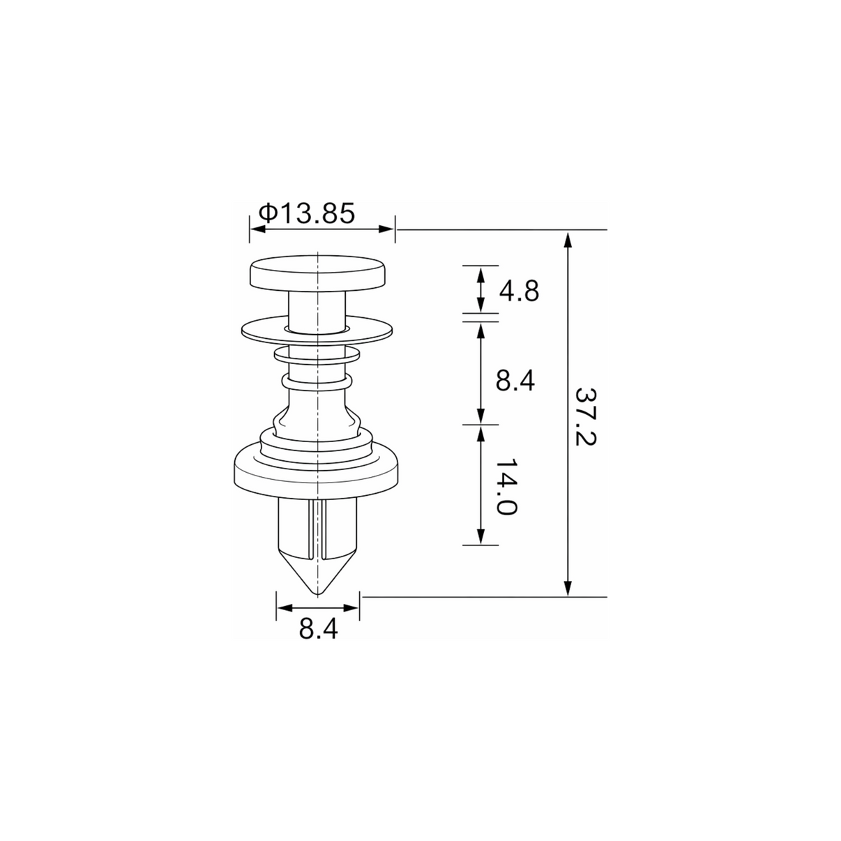 Fästclips Honda CIVIC VIII/CIVIC IX m.fl. – 10-pack – fäste Stabilt fäste