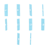 Fästclips Toyota Hilux VII – 10-pack