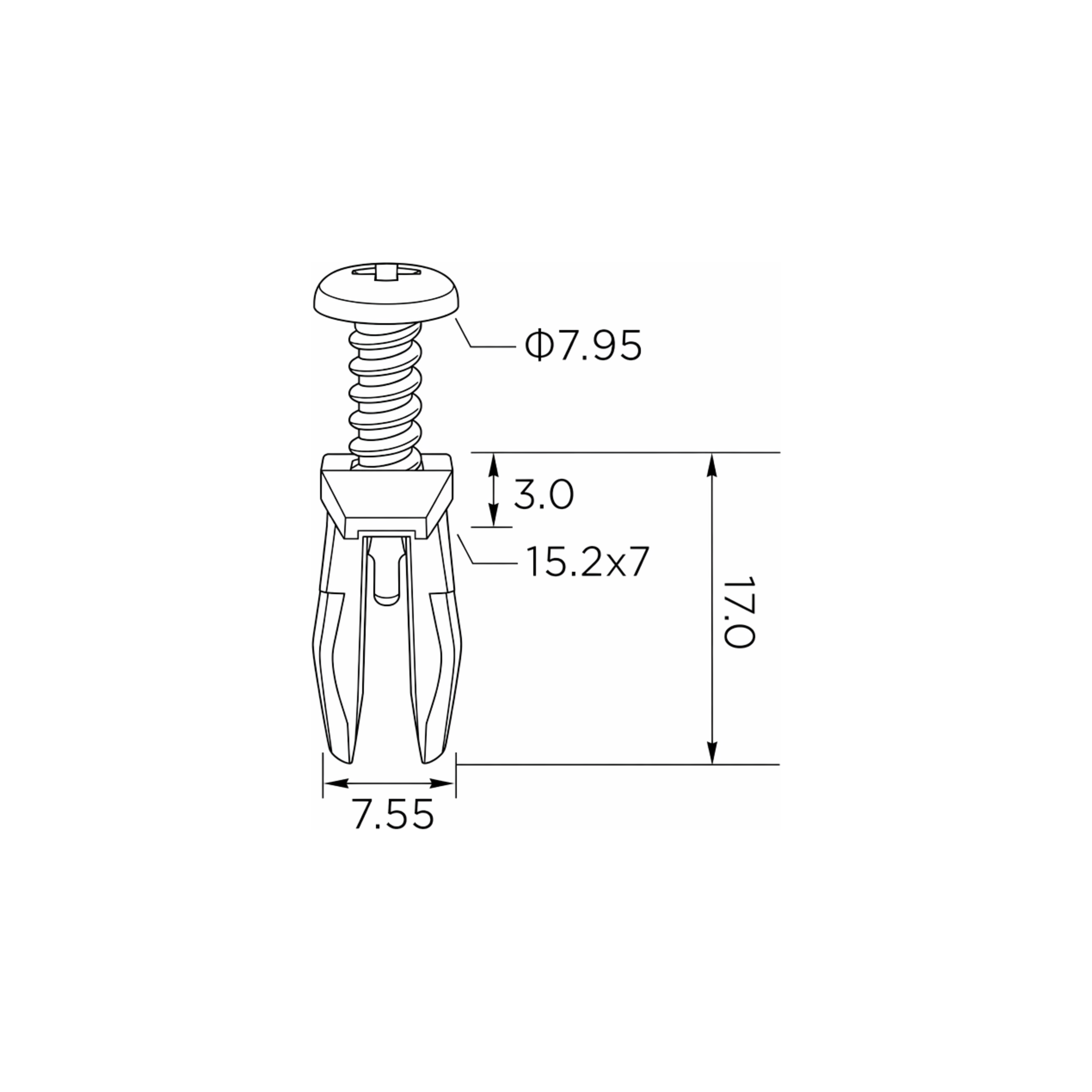 Fästclips BMW 3/3 Touring m.fl. – 10-pack