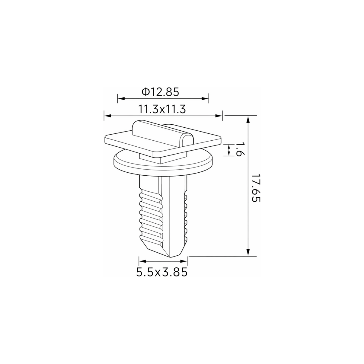 Fästclips Ford Transit/Transit Tourneo