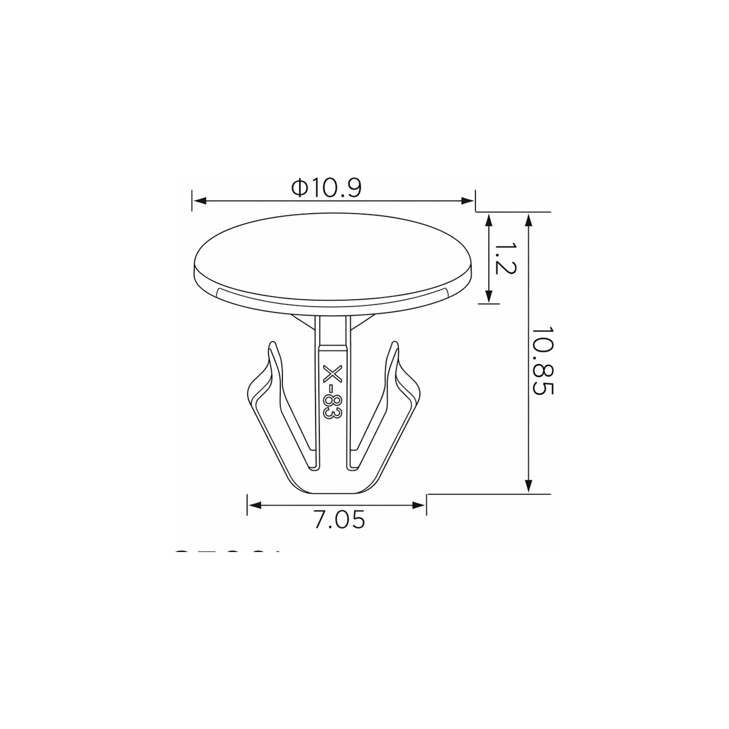 Fästclips Honda CIVIC VIII/Jazz II m.fl. – 10-pack