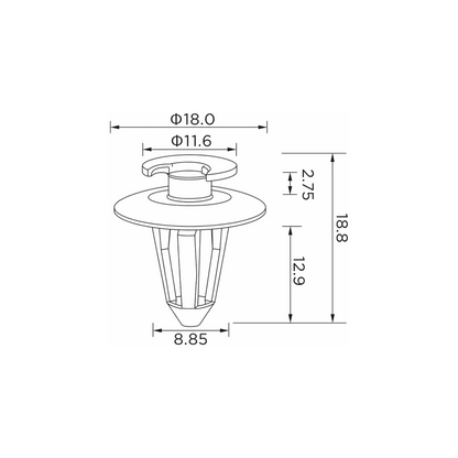Fästclips – 10-pack