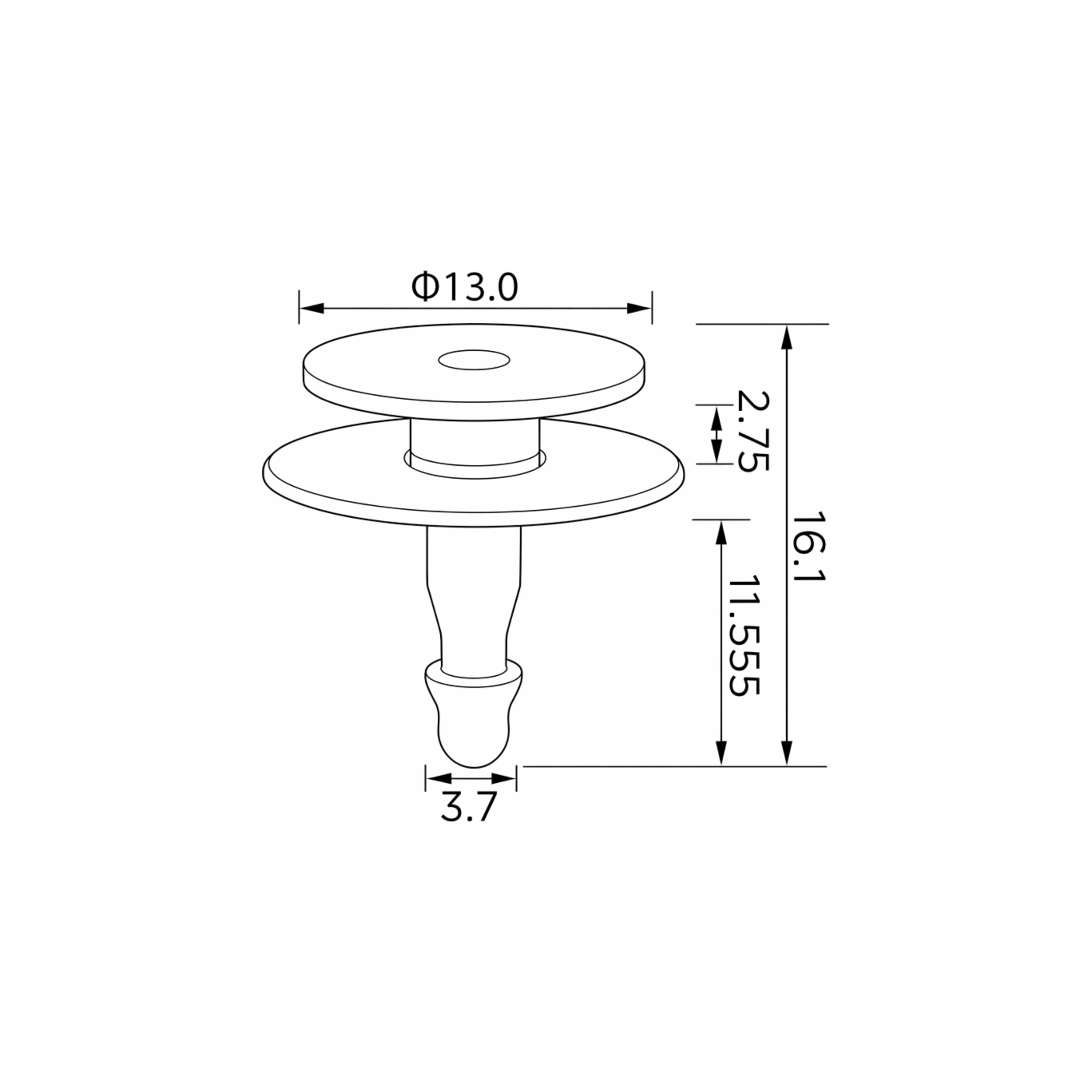 Fästclips Lexus Nx II/Nx m.fl.