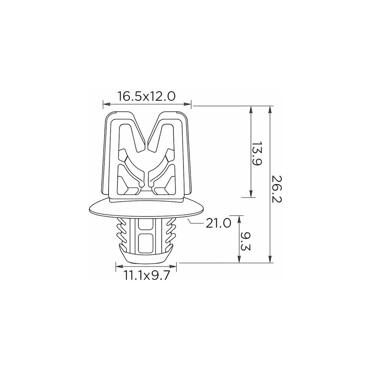 Fästclips Renault Fluence/Koleos I m.fl. – 10-pack