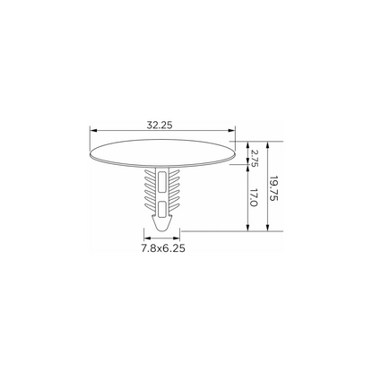 Fästclips Ford Transit/Transit Tourneo – fäste Stabilt fäste