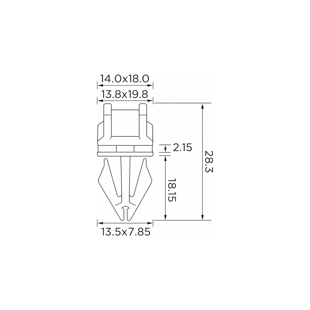 Fästclips – 10-pack