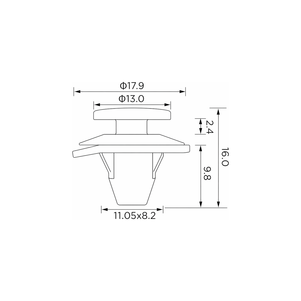 Fästclips Toyota Auris/Land Cruiser 200 m.fl. – 10-pack