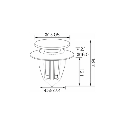 Fästclips Honda Cr-V II – 10-pack